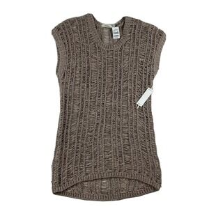 J BRAND Terra Cotta Woven Oversized Fit Sleeveless Shirt Size XS NWT